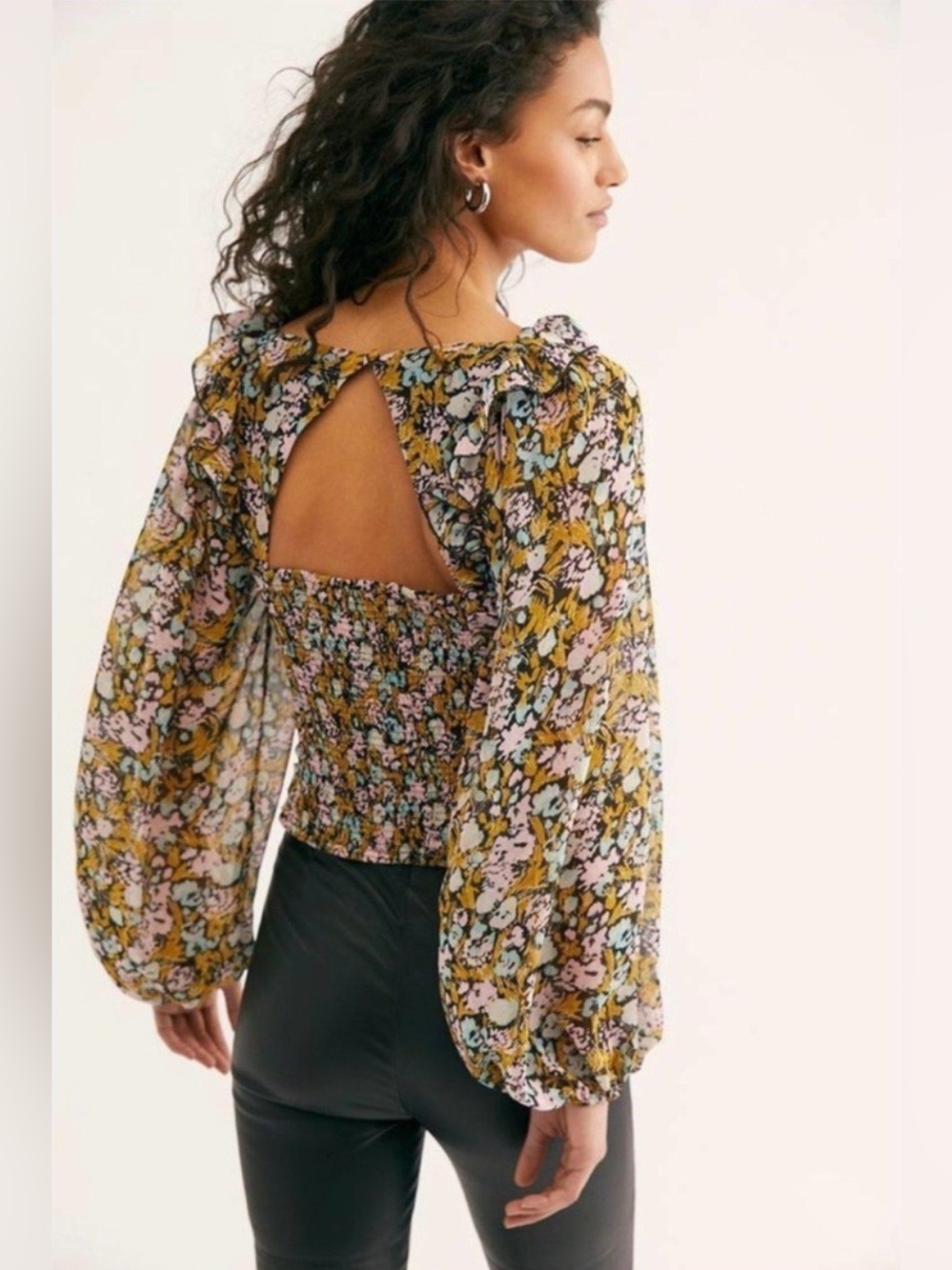 Free People Mabel Printed Blouse Size XS - Picture 8 of 16